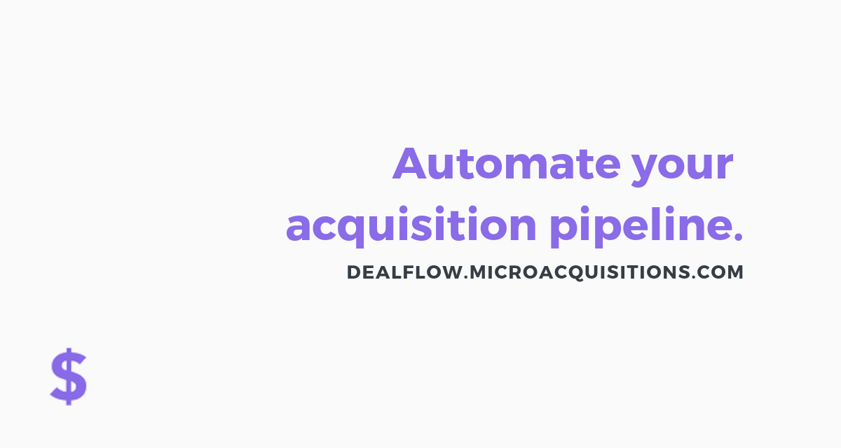 Dealflow by Micro Acquisitions Image
